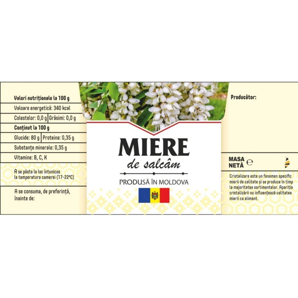 Edicheta Miere de Salcam